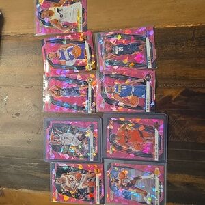 Panini Basketball Trading Cards - Pink and Purple